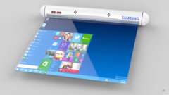 Um dispositivo de renderização de rolo da Samsung. (Fonte: LetsGoDigital)