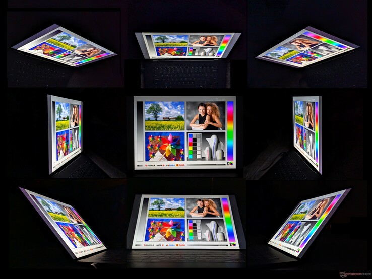 Amplos ângulos de visão IPS