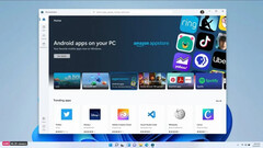 o suporte ao aplicativoAndroid chegará somente no Windows 11 e Windows 11. (Fonte da imagem: Microsoft)