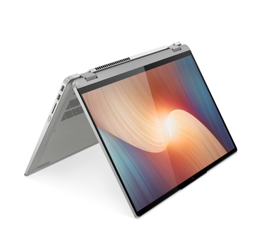 O IdeaPad Flex 5 16-polegadas em cinza tempestade. (Fonte da imagem: Lenovo)