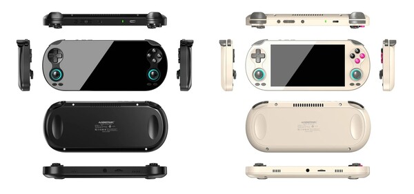 O Anbernic RG Vita está disponível em preto e cinza retrô.