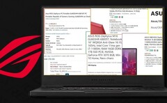 Mais listas de varejistas têm vazado detalhes sobre os laptops Asus ROG Zephyrus M16. (Fonte da imagem: Asus/Amazon/microaid - editado)