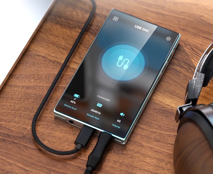 O player de áudio digital Fiio JM21 2026 pode ser usado como um conversor de áudio digital de alta resolução com laptops. (Fonte da imagem: Fiio)