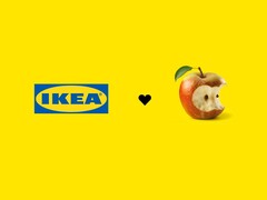 A IKEA fez um anúncio relacionado ao Äpple com uma imagem (acima) nas mídias sociais. (Fonte da imagem: IKEA via Facebook)