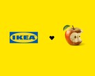 A IKEA fez um anúncio relacionado ao Äpple com uma imagem (acima) nas mídias sociais. (Fonte da imagem: IKEA via Facebook)