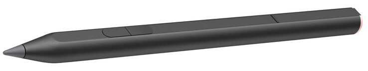 Caneta inclinável HP - Um anel LED na parte superior da caneta indica o estado da bateria.