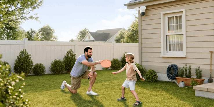 A câmera de segurança TrackFlex tem um design de lente dupla 2 em 1 (Fonte da imagem: Reolink)