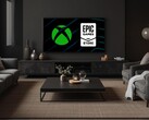 Xbox e Epic Games Store vistos na sala de estar