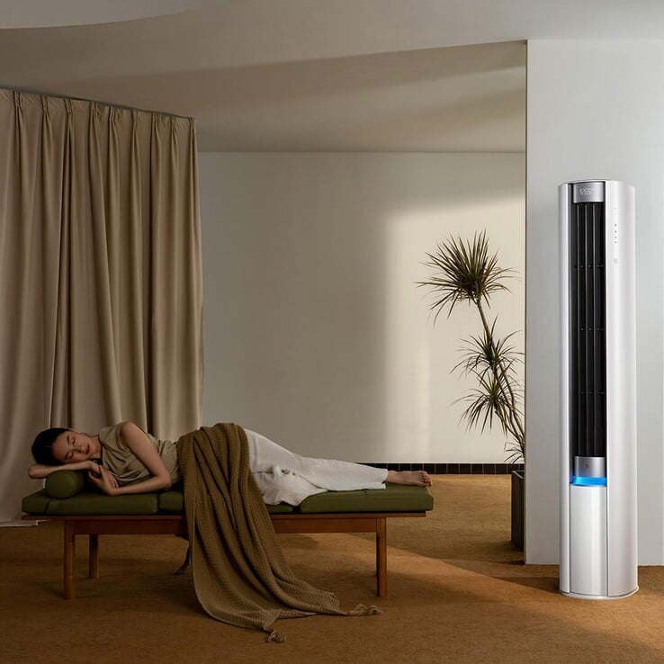 O condicionador de ar Xiaomi Mijia Pro Super Energy Saving Vertical 2HP Super Class 1 Energy Efficiency. (Fonte da imagem: Xiaomi