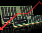 Módulos DRAM Micron DDR5 (editado com o Canva).