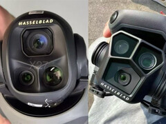 O Mavic 4 Pro chegará com uma caixa de câmera revisada em comparação com o Mavic 3 Pro, na foto. (Fonte da imagem: via Jasper Ellens)