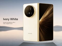O Magic V5 na cor Ivory White é a única versão com 8,8 mm de espessura. (Fonte da imagem: Honor)
