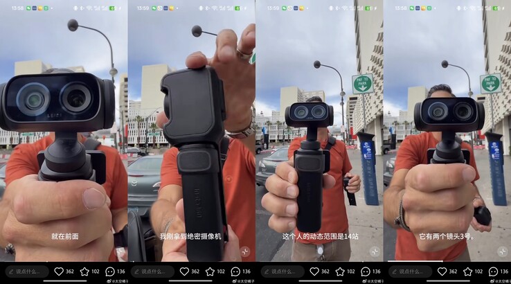 Insta360 Luna Ultra - imagens oficiais de visualização prática.