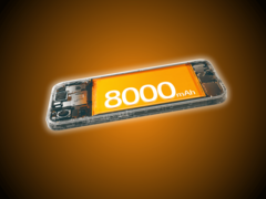 O Oppo K14 Plus vem equipado com uma bateria de 8.000 mAh.