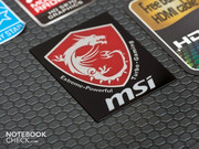A série para jogos da MSI tem seu próprio logotipo.