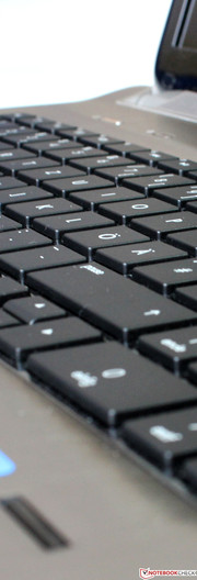 O teclado é comum.