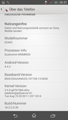 O Android 4.4.2 está pré-instalado.