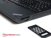 O compartimento ExpressCard-34 é um recurso especial, dado que não está disponível em todos os portáteis.