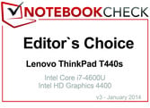 Editor's Choice em Janeiro 2014: Lenovo ThinkPad T440s