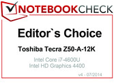 Editor's Choice em Julho 2014: Toshiba Tecra Z50-A-12K