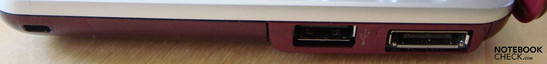Right side: USB, Port Replicator Interface
