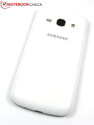 Simples: A traseira de plástico do Samsung Galaxy Ace 3.