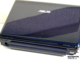 Asus N20A Rear: RJ-45 (LAN), Battery, VGA