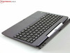 O teclado da nossa versão de 32 GB não tem hardware interno (apenas USB 3.0).
