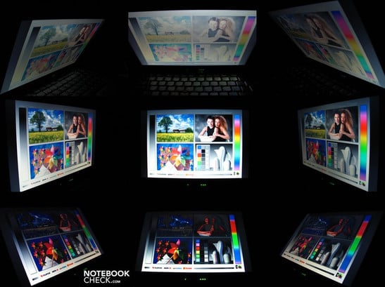 Ângulos de visão do Lenovo ThinkPad X201