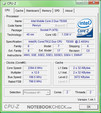 CPU-Z-Information of the Sony Vaio VGN-FZ31Z