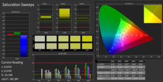 CalMAN Saturation Sweeps pre-calibration