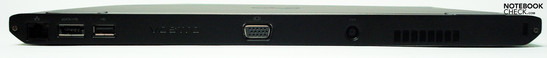 Parte posterior: Gigabit LAN, combo eSata/USB, USB, VGA, interruptor energia