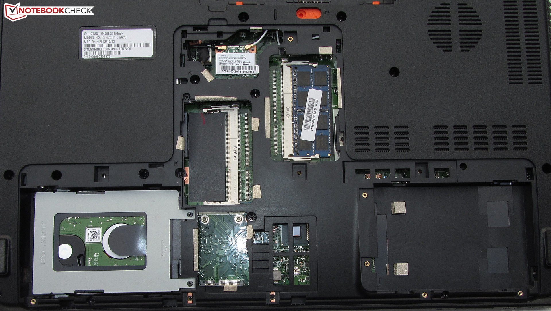 Aspire запчасти. Aspire e1-772g. Acer Aspire e1-772g. Acer Aspire e1-772. Ноутбук Acer Aspire 1 разъем под SSD.