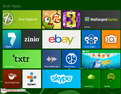 A Acer inclui vários aplicativos.
