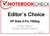 Editor's Choice em fevereiro 2014: HP Slate 8 Pro 7600eg