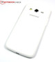 O Samsung Galaxy Core LTE SM-G386F está disponível com um case branco e preto.