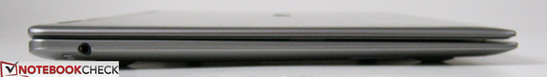 Esquerda: conector combinado de áudio de 3,5mm