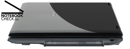 Lado Direito: DVD Drive, Trava Kensington