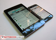 O Nexus 7 comparado com o HTC Evo 4G LTE (One X)