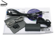 Um cabo para o modem e um pequeno pano de micro fibra estão incluídos na embalagem.
