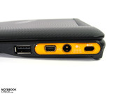 OAC100 pode ser conectado num PC como uma memória de armazenamento massivo externa via o mini USB.