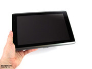 Como com a maioria dos outros tablets, os usuários terão que lidar com uma superfície de tela refletiva.