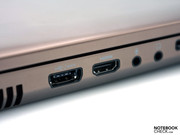 As laterais do case oferecem quase tudo o necessário: eSATA, HDMI e