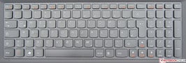 O teclado permite uma digitação agradável