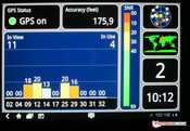 A recepção GPS é melhor em exteriores.