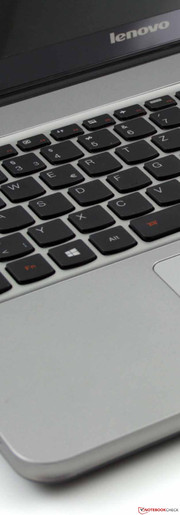 Lenovo IdeaPad U510: o teclado é decepcionante, a parada das teclas é saltitante