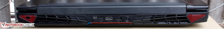 Rear: Mini DisplayPort 1.2, USB 3.1 Type-C Gen. 1, HDMI 1.4, Gigabit Ethernet, AC adapter