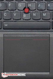 O touchpad e o trackpoint