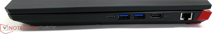 Right side: USB 3.0 Type-C, 2x USB 3.0 Type-A, HDMI, LAN RJ45