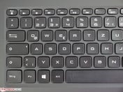 Metade esquerda do teclado